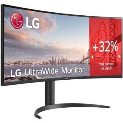 Monitor Profesional Ultrapanorámico Curvo LG 34WR55QK-B 34/ WQHD/ Regulable en altura/ Negro