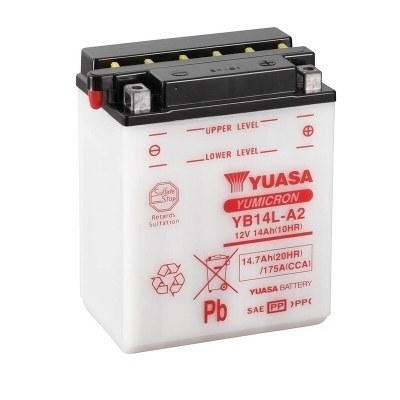 Batería Yuasa YB14L-A2 Combipack (con electrolito) YB14L-A2 (CP)