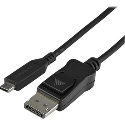 Cable usb tipo c a dp startech 1m - macho - macho - negro