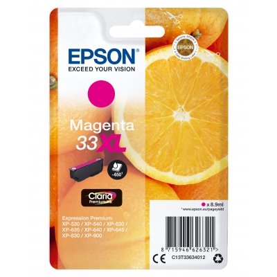 Cartucho de Tinta Original Epson nº33 XL Alta Capacidad/ Magenta