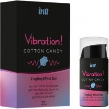 INTT GEL EFECTO VIBRADOR UNISEX ALGODON DE AZUCAR 15 ML