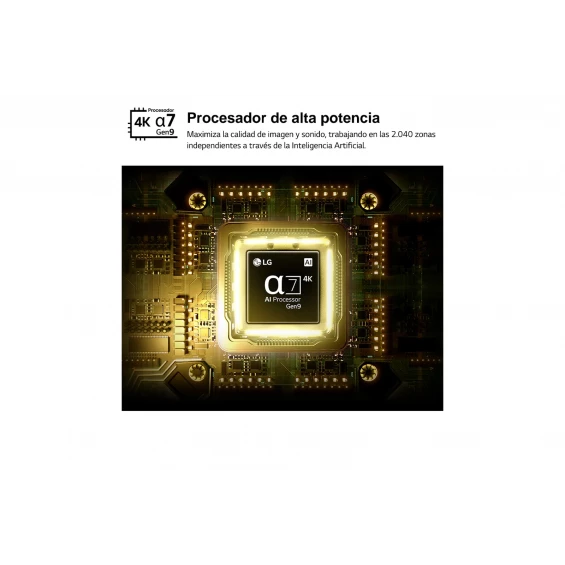 Televisor LG QNED MiniLED 55QNED8EB3B, 55 pulgadas, 4K UltraHD, 60Hz, Smart TV webOS 26, HDR10, clase F, negro - imagen 7
