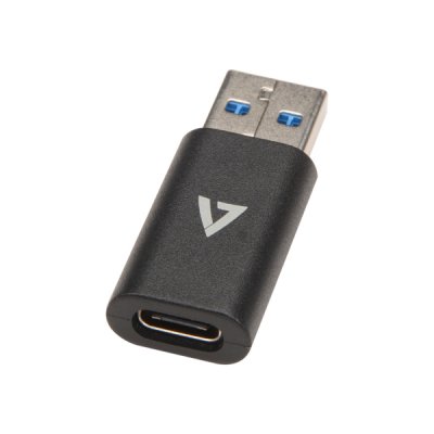 V7USB3AC cambiador de género para cable USB A USB C Negro