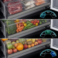 Frigorífico combi Cecotec 405 WL Elite Black Glass A, 200 x 59.5 x 66 cm, Total No Frost, clase A, 33 dB, 405 litros, Fresh Flex, cristal negro - imagen 3