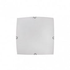 Plafon Cuadrado Ayla 1xe27 Blanco 25x25x6 Cm