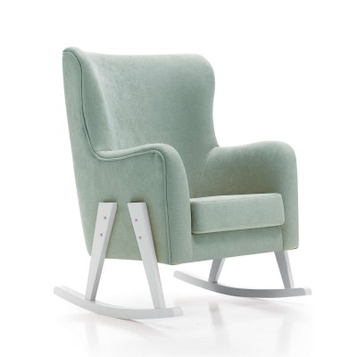 Sillón de lactancia tapizado en tela · GLAM Mint · Alondra