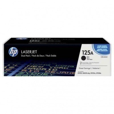 HP CB540A Negro Pack de 2 Cartuchos de Toner Originales - 125A