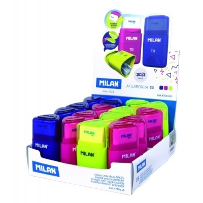 MILAN AFILABORRAS TRI SERIE ACID -CAJA EXPOSITORA 16U- C/SURTIDOS