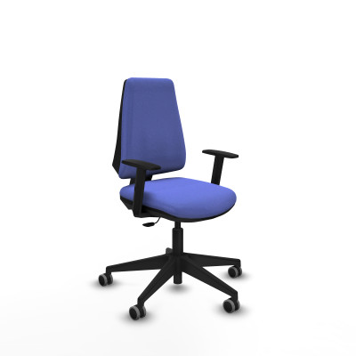 Elche CP bali azul claro brazos 1D base piramidal ruedas engomadas 65mm