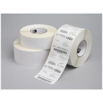 Zebra Z-Select 2000T - Etiquetas adhesivas acrílicas permanentes forradas mate perforadas - blanco - 102 x 102 mm 1 bobina x 700 uds. Coste correspondiente a venta de bobina individual.