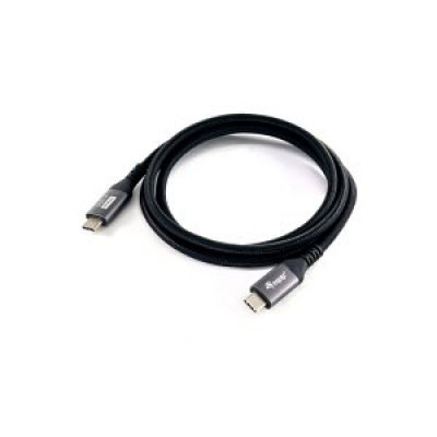 CABLE USB-A MACHO USB-C MACHO USB 4 Gen2x2 2M TRANSFERENCIA 40G 240W 4K COLOR NEGRO