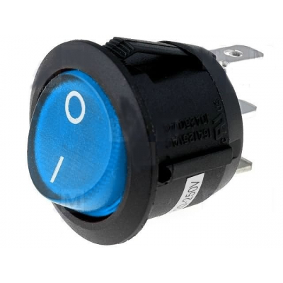 Interruptor Basculante Luminoso AZUL 10A/250Vac OFF-ON