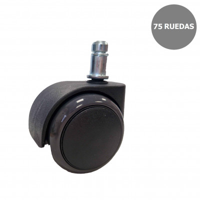 Kit de 75 ruedas engomadas de 50 mm perno 11 mm