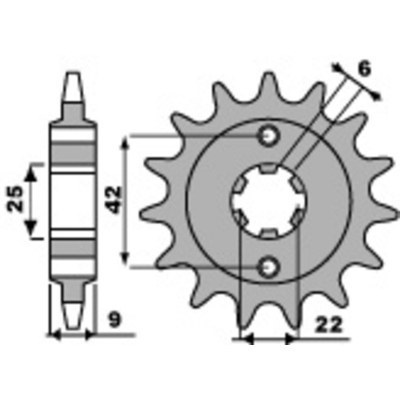 PBR Steel Standard Front Sprocket 276 - 520 276.15.18NC