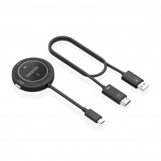 AISENS USB-C A HDMI Inalambrico 1080P 30m + USB-C PD 100W, Negro