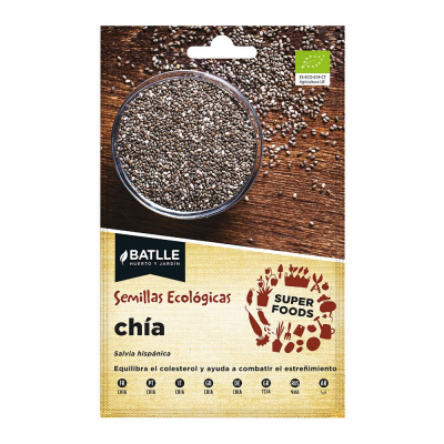 Sobre con semillas eco super foods de chia