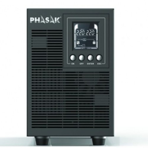 SAI Online Phasak 2000 VA Online LCD/ 2000VA1800W/ 4 Salidas/ Formato Torre