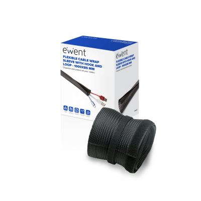 EW1557 organizador de cables Universal Pasacables Negro 1 pieza(s)