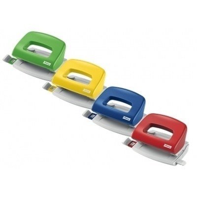 Petrus 50 Taladro Perforador Portatil - Hasta 10 Hojas - Marcas de Formato - Punzones 5.5mm - Colores Surtidos