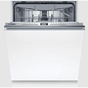 Lavavajillas integrable Bosch SBH4HVX03E, Serie 4, 60 cm, puerta deslizante, 14 servicios, 3ª bandeja, clase D, 85 kWh año, 46dB, media carga, 6 programas, AquaStop, blanco
