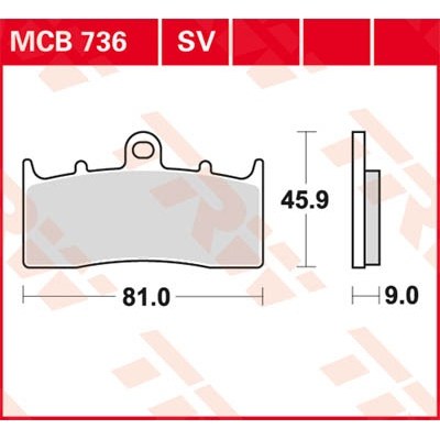 Pastillas de freno sinterizadas serie SV TRW MCB736SV