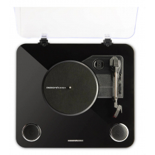 Energy Sistem BlackSpin Tocadiscos de tracción por correa Negro, Transparente