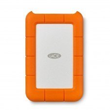 DD EXTERNO LACIE RUGGED USB-C 2TB 2.5 USB 3.1 CONTRAGOLPES, AGUA Y POLVO IP67 NARANJA/BLANCO