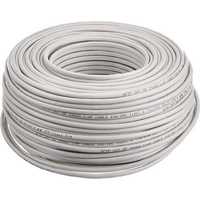 CABLE RED CAT.5E FTP RIGIDO AWG24, 100 M