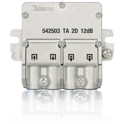 Derivador TV 2D 5-2400MHz 12dB TA Planta1 EasyF