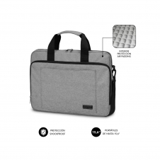 Maletin SUBBLIM Malet?n Ordenador Air Padding Laptop bag 15,6P Gris