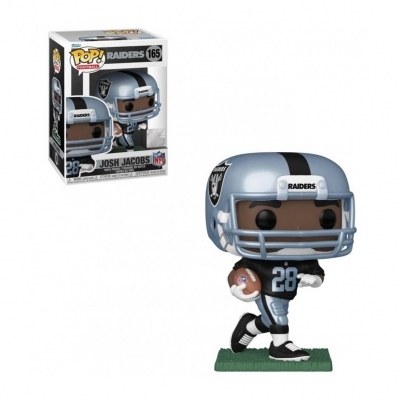 Funko pop deportes nfl las vegas raiders josh jacobs camiseta local efecto metalico 57408