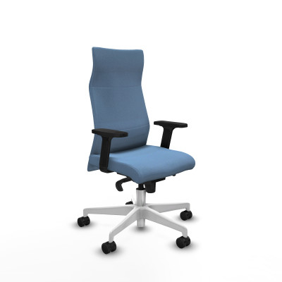 Albacete dirección sincro bali azul cielo brazos 2D base blanca ruedas 65 nailon