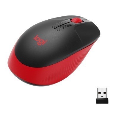 Ratón Inalámbrico Logitech M190/ Hasta 1000 DPI Rojo