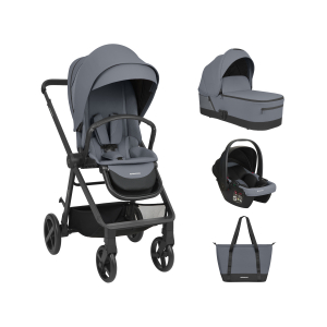 Carrito de bebé 3en1 con capazo Mia Gris