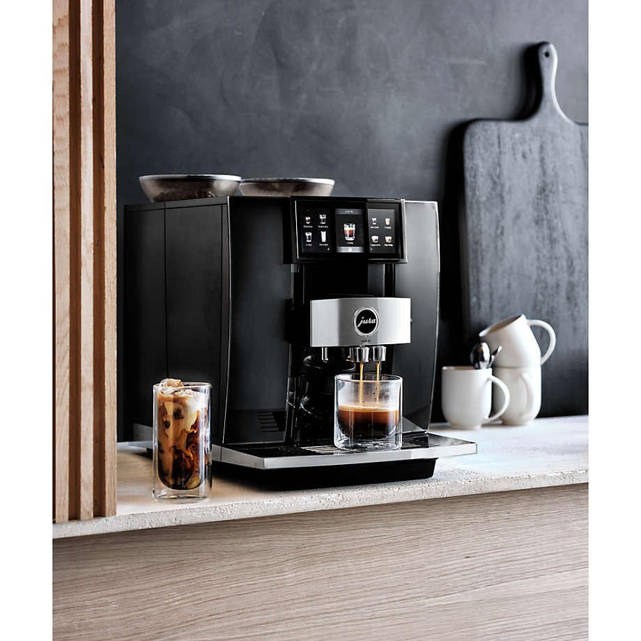 JURA GIGA 10 Diamond Black Automatic Espresso Machine | Crate & Barrel