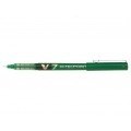 Pilot Boligrafo de tinta liquida V7 HI-Tecpoint Rollerball - Punta fina de aguja 0.7mm - Trazo 0.5mm - Color Verde