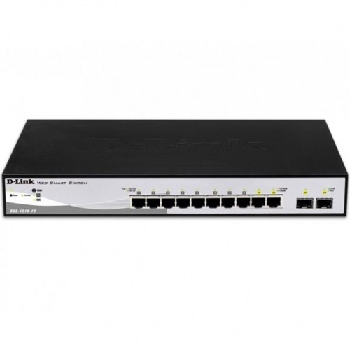 Switch D-Link DGS-1210-10 8 Puertos/ RJ-45 Gigabit 10/100/1000 PoE/ SFP