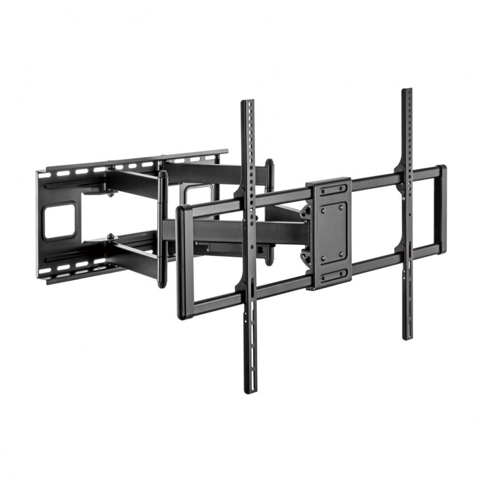 Aisens - Soporte Pro Giratorio, Inclinable Y Nivelable Para Monitor/Tv 120Kg De 60-120, Negro