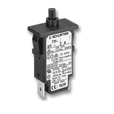 INTERRUPTOR Magnetotérmico (MCB) 1Polo SPST 4A 48Vdc 240VAc Snap-In