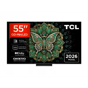 Televisor QD-MiniLED TCL 55C6K Pro, 55 pulgadas, 4K UltraHD, 144Hz, Google TV, Dolby Vision IQ, HDR10+, clase E, negro