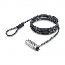 StarTech.com Cable de Seguridad Delgado de Portátil Compatible con K-Slot de 1,5m - Cable Antirrobo para Portátil con Candado de Combinación - Cabl