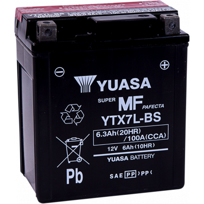 Baterías sin mantenimiento AGM YUASA YTX7L-BS(CP)
