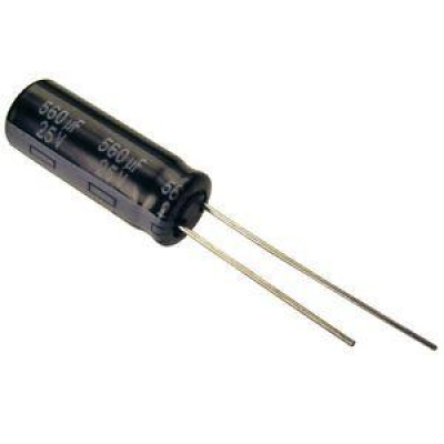 Condensador Electrolitico 560uF 25Vdc 105ºC 10x16mm Radial
