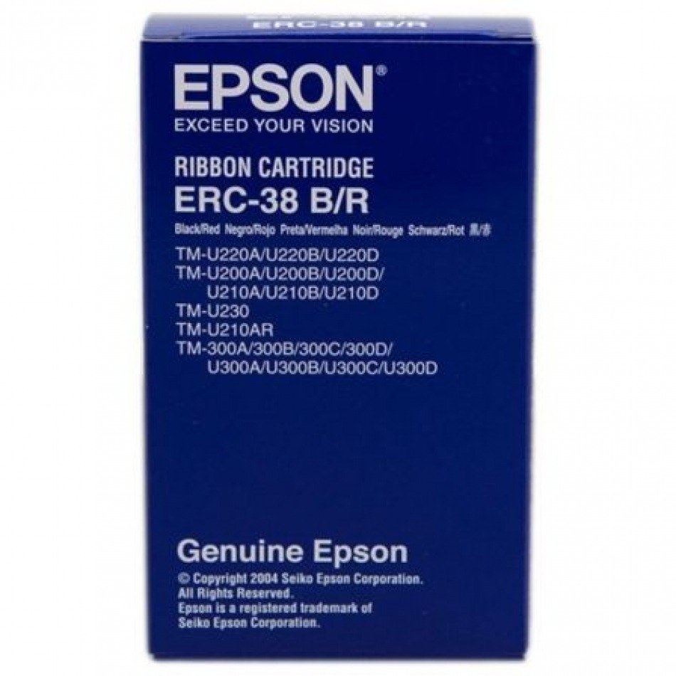 Epson ERC38/ERC34/ERC30 Negra/Roja Cinta Matricial Original - C43S015376