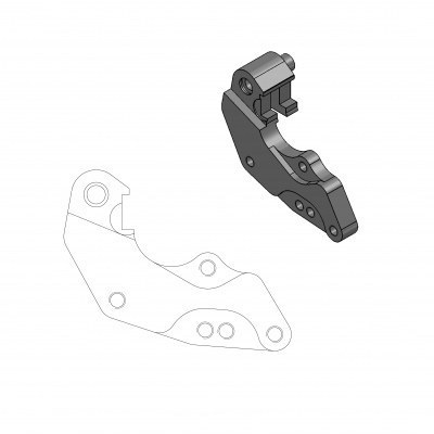 Soporte reubicador para disco delantero Dakar 298mm MOTO-MASTER 211056