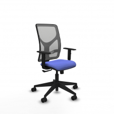 Piqueras y Crespo Motilla sincro malla gris bali azul claro brazos 1D base piramidal ruedas 65mm nailon