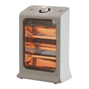 Calefactor de cuarzo Jata JCES2460, 800W, 2 barras cuarzo, 2 potencias, vertical, gris