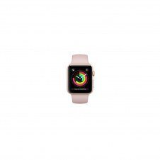 APPLE WATCH 3 GPS 42MM GOLD ALUMINIUM CASE WITH PINK SAND SPORT BAND MQL22QL/A