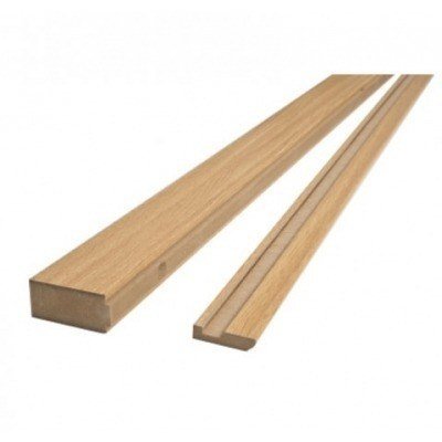 EMBOCADURA CIERRE PUERTA CORREDERA MELAMINA ROBLE