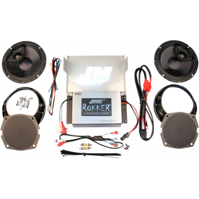 JMC ROKKER® 200W 2-Channel Amplifier and Speaker Kit J + M RPKT-200HC13